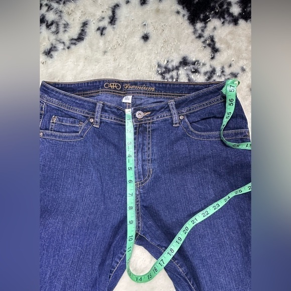 Cato Premium Dark Wash Mid Rise Straight Leg Denim Jeans Size 12 - Picture 3 of 8